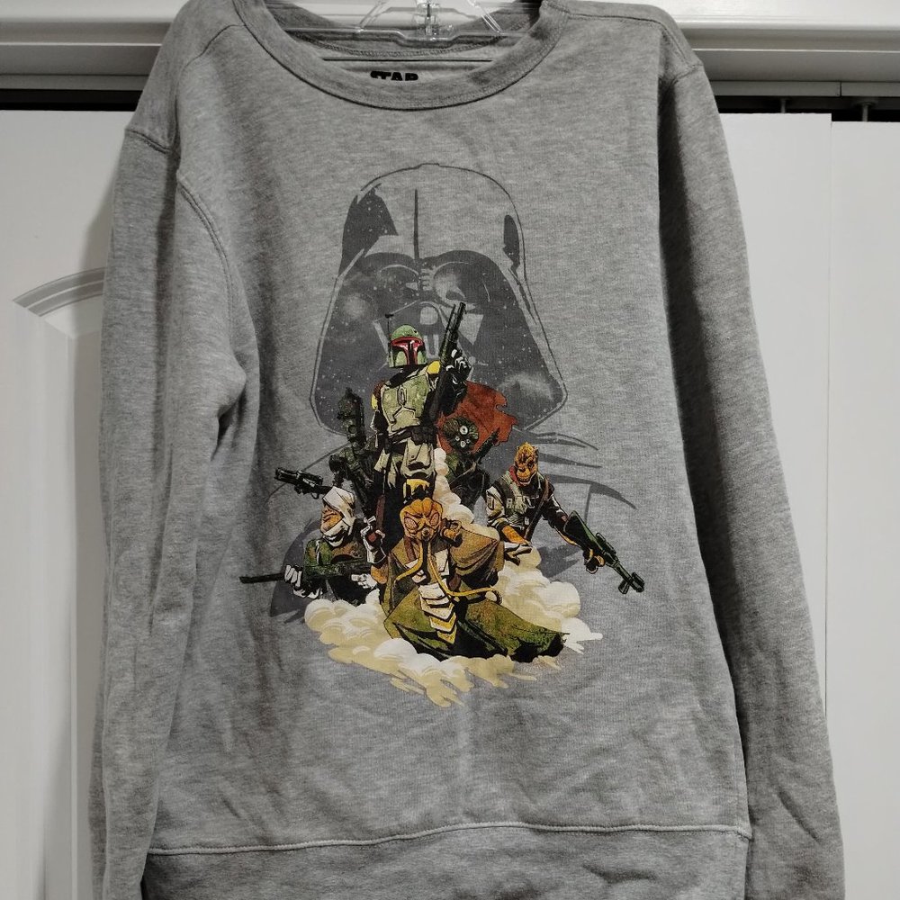 Boba Fett Star Wars Gray Pullover Sweater Sweatshirt